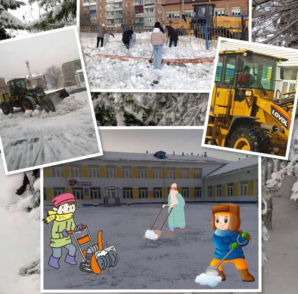 Киселевск. Слаженная работа в снежную погоду в детском саду 10 «Семицветик» Киселевск. Слаженная работа в снежную погоду в детском саду 10 «Семицветик»